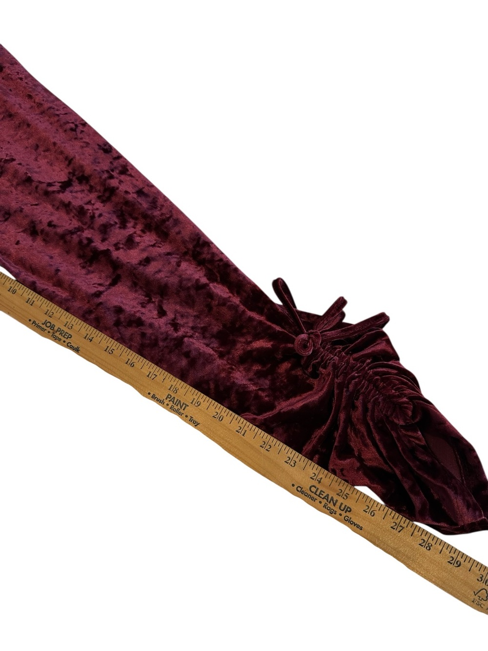 Romeo & Juliet Velvet Drawstring Joggers - Burgundy - Picture 10 of 13